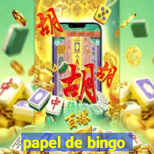 papel de bingo